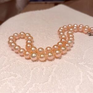 Freshwater Pearl Pink Pearl Strand Necklace